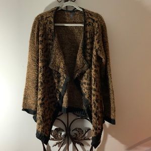 VIP open front pit blend sweater